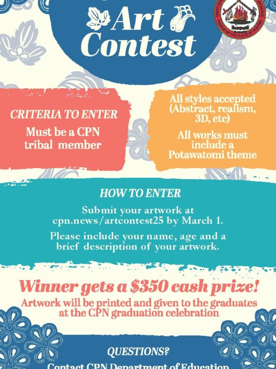 Citizen Potawatomi Nation offers $350 Art Prize