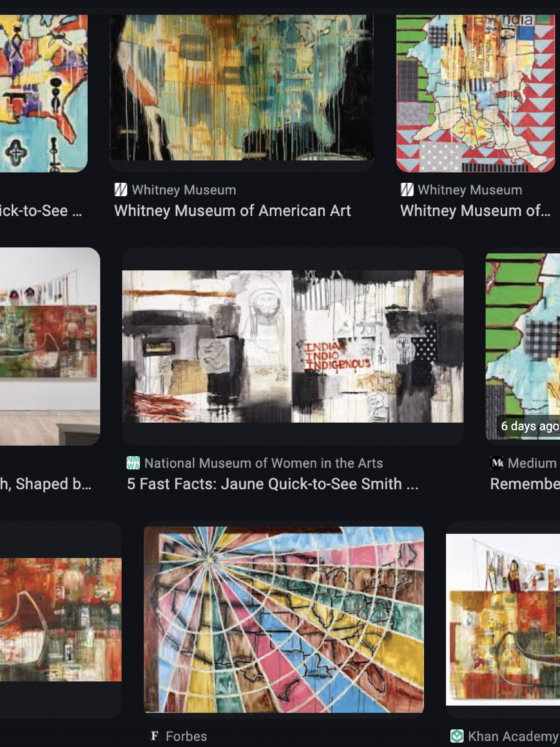 Jaune Quick-to-See Smith Walks on